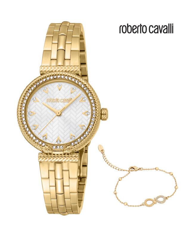 Roberto Cavalli Ladies Watch with Bracelet